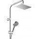 Душевая стойка Hansgrohe Vernis Shape 26284000 Showerpipe 230 1jet с термостатом, хром, штанга 117 см, шланг пластиковый 160 см