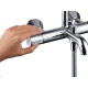 Душевая стойка Hansgrohe Vernis Shape 26284000 Showerpipe 230 1jet с термостатом, хром, штанга 117 см, шланг пластиковый 160 см