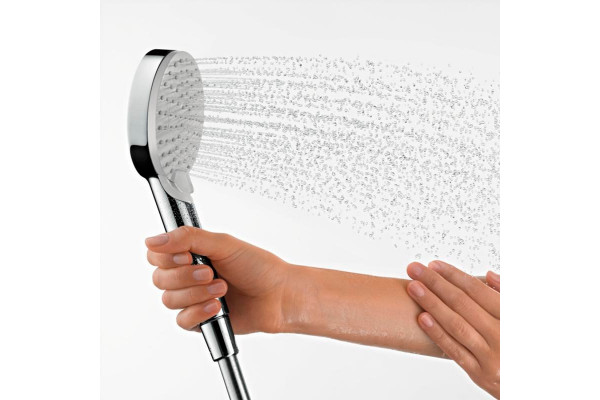 Душевая стойка Hansgrohe Vernis Shape 26284000 Showerpipe 230 1jet с термостатом, хром, штанга 117 см, шланг пластиковый 160 см