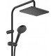 Душевая стойка Hansgrohe Vernis Shape 26282670 Showerpipe 230 1jet Reno черный штанга 116.7 см, шланг пластиковый 160 см