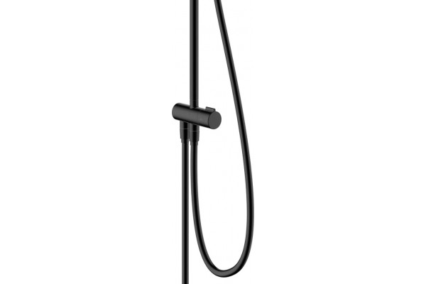 Душевая стойка Hansgrohe Vernis Shape 26282670 Showerpipe 230 1jet Reno черный штанга 116.7 см, шланг пластиковый 160 см