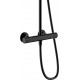 Душевая стойка Hansgrohe Vernis Blend 26276670 Showerpipe 200 1jet с термостатом, черный, штанга 117 см, шланг пластиковый 160 см