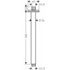 Кронштейн для верхнего душа Hansgrohe Vernis Shape 26407670 черный штанга 34 см,  в современном стиле