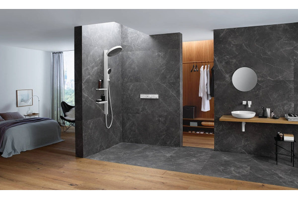 Термостат Hansgrohe RainSelect 15380700 для душа, белый матовый, термостат