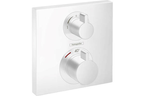 Термостат Hansgrohe Ecostat Square 15714700 для ванны с душем, термостат, белый