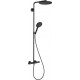 Душевая стойка Hansgrohe Raindance Select S Showerpipe 240 1jet P 27633670 с термостатом, черный, штанга 108 см, шланг пластиковый 160 см