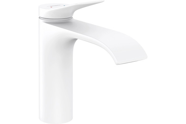 Смеситель Hansgrohe Vivenis 110 75022700 для раковины, белый, однорычажный, длина излива 14.6 см