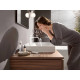 Смеситель Hansgrohe Vivenis 110 75022700 для раковины, белый, однорычажный, длина излива 14.6 см