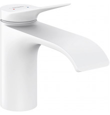 Смеситель Hansgrohe Vivenis 80 75012700 для раковины, белый, однорычажный, длина излива 13.3 см