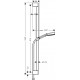 Душевой гарнитур Hansgrohe Pulsify Relaxation 105 3jet 24170700 белый штанга 95.9 см, шланг пластиковый 160 см