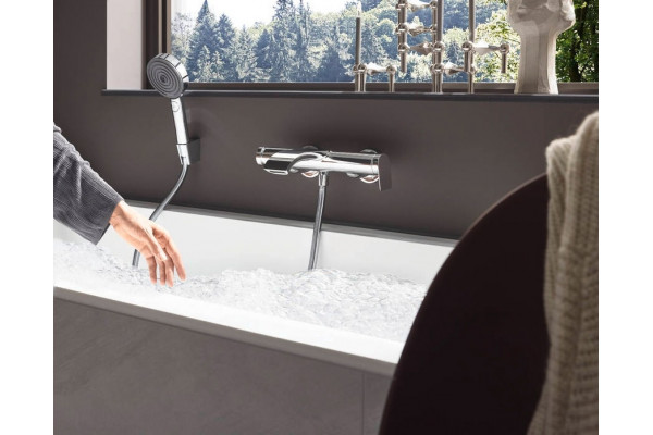 Душевая лейка Hansgrohe Pulsify 105 3jet 24100000 хром штанга 22.35 см,  в современном стиле