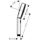 Душевая лейка Hansgrohe Pulsify Relaxation 105 3jet 24110000 хром штанга 22.35 см,  в современном стиле