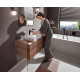 Душевая лейка Hansgrohe Pulsify 105 3jet 24100670 черная цвет черный, штанга 22.35 см