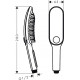 Душевая лейка Hansgrohe DogShower 26640700 для собак, белая, цвет белый, штанга 28 см