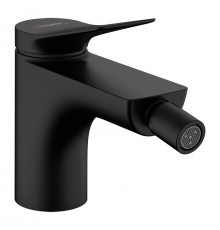 HANSGROHE VIVENIS Смеситель для биде на 1 отверстие однорычажный с донным клапаном цвет черный матовый