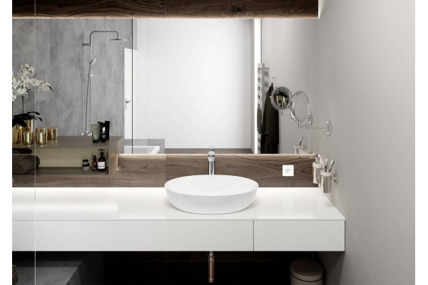 Смеситель Hansgrohe Vernis Blend 190 71552000 для раковины, хром, однорычажный, длина излива 16.9 см