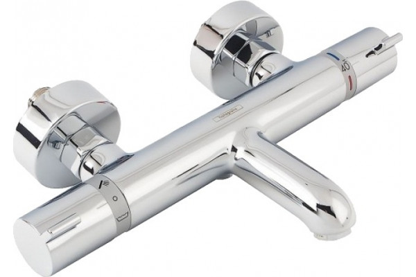 Термостат Hansgrohe Ecostat Comfort 13114000 для ванны с душем, хром, термостат, длина излива 17.7 см