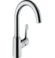 Смеситель Hansgrohe Focus M43 71812000 для кухонной мойки, хром, однорычажный, высота излива 22.3 см