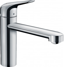 Смеситель Hansgrohe Focus M42 71806000 для кухонной мойки, хром, однорычажный, высота излива 12.2 см