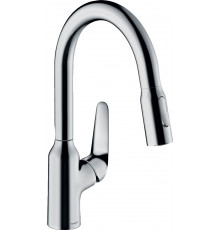 Смеситель Hansgrohe Focus M42 71801000 для кухонной мойки, хром, однорычажный, высота излива 18.3 см