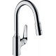 Смеситель Hansgrohe Focus M42 71801000 для кухонной мойки, хром, однорычажный, высота излива 18.3 см