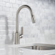 Смеситель Hansgrohe Focus M42 71800800 для кухонной мойки, сталь, однорычажный, высота излива 21.9 см