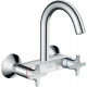 Смеситель Hansgrohe Logis M32 71286000 для кухонной мойки, хром, двухвентильный, длина излива 21 см