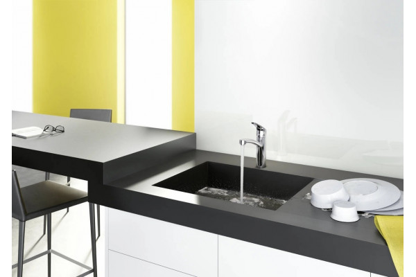 Смеситель Hansgrohe Focus M41 31804000 для кухонной мойки, хром, однорычажный, высота излива 15.5 см