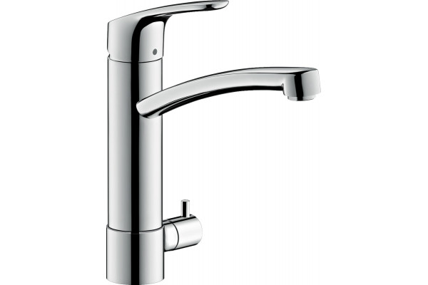 Смеситель Hansgrohe Focus M41 31803000 для кухонной мойки, хром, однорычажный, высота излива 20.4 см