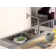 Смеситель Hansgrohe Metris Select M71 14857000 для кухонной мойки, хром, высота излива 23.8 см, длина излива 20.8 см