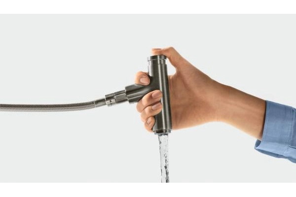 Смеситель Hansgrohe Metris Select M71 14857000 для кухонной мойки, хром, высота излива 23.8 см, длина излива 20.8 см