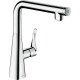 Смеситель Hansgrohe Metris Select M71 14847000 для кухонной мойки, хром, высота излива 25.3 см, длина излива 20.8 см