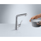 Смеситель Hansgrohe Metris Select M71 14847000 для кухонной мойки, хром, высота излива 25.3 см, длина излива 20.8 см