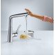 Смеситель Hansgrohe Metris Select M71 14847000 для кухонной мойки, хром, высота излива 25.3 см, длина излива 20.8 см
