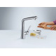 Смеситель Hansgrohe Metris Select M71 14847000 для кухонной мойки, хром, высота излива 25.3 см, длина излива 20.8 см