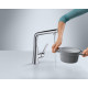 Смеситель Hansgrohe Metris Select M71 14847000 для кухонной мойки, хром, высота излива 25.3 см, длина излива 20.8 см