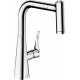 Смеситель Hansgrohe Metris M71 14834000 для кухонной мойки, хром, высота излива 22.1 см, длина излива 21 см