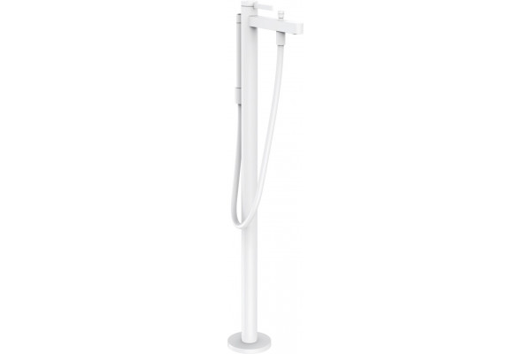 Смеситель Hansgrohe Finoris 76445700 напольный, белый, однорычажный, длина излива 21 см