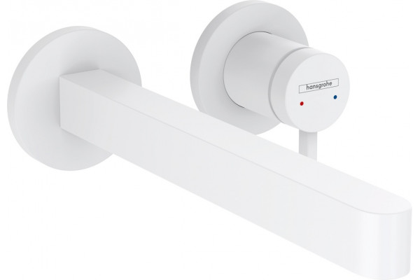 Смеситель Hansgrohe Finoris 76050700 для раковины, белый, однорычажный, длина излива 22.8 см