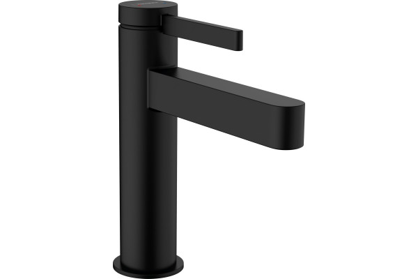 Смеситель Hansgrohe Finoris 110 76023670 для раковины, черный, однорычажный, высота излива 11.3 см