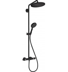 Душевая стойка Hansgrohe Croma Select S 280 1jet 26890670 с термостатом, черный, штанга 124.7 см, шланг пластиковый 160 см