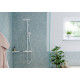 Душевая стойка Hansgrohe Croma Select S 280 1jet 26890700 с термостатом, белый, штанга 124.7 см, шланг пластиковый 160 см