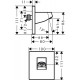 Кронштейн для верхнего душа Hansgrohe Pulsify 105 24139700 белый штанга 11.1 см,  в современном стиле