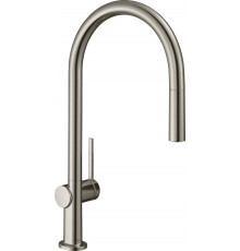 Смеситель Hansgrohe Talis M54 72802800 для кухонной мойки, сталь, однорычажный, высота излива 21 см