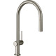 Смеситель Hansgrohe Talis M54 72802800 для кухонной мойки, сталь, однорычажный, высота излива 21 см