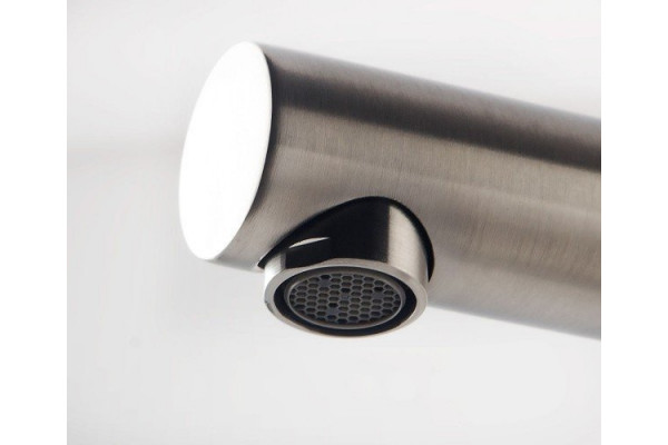 Смеситель Hansgrohe Focus M41 31827800 для кухонной мойки, сталь, однорычажный, высота излива 27.7 см