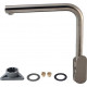 Смеситель Hansgrohe Focus M41 31827800 для кухонной мойки, сталь, однорычажный, высота излива 27.7 см