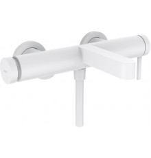Смеситель Hansgrohe Finoris 76420700 для ванны с душем, матовый белый, однорычажный, длина излива 19.4 см
