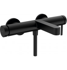 Смеситель Hansgrohe Finoris 76420670 для ванны с душем, матовый черный, однорычажный, длина излива 19.4 см