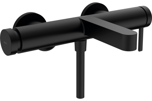 Смеситель Hansgrohe Finoris 76420670 для ванны с душем, матовый черный, однорычажный, длина излива 19.4 см